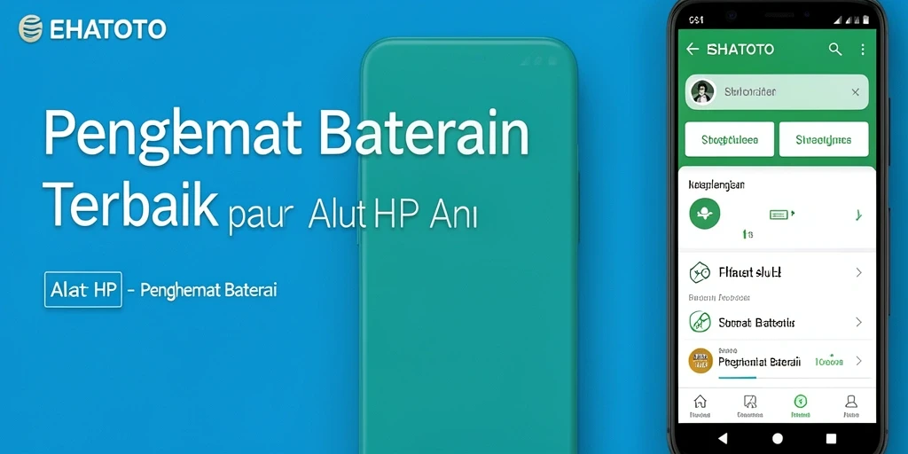 Tampilan antarmuka ESHATOTO yang ramah pengguna untuk penghematan baterai.
