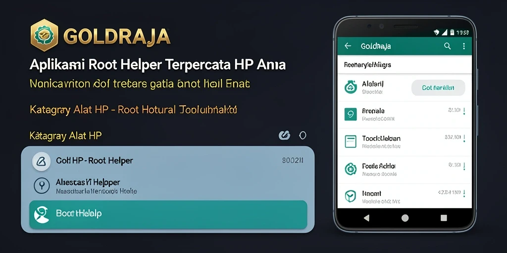 Tampilan antarmuka pengguna GOLDRAJA yang sederhana dan fungsional.