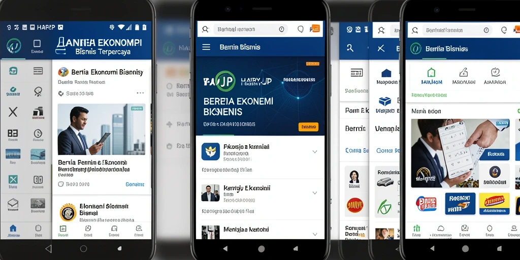 Tampilan antarmuka aplikasi HARAPJP yang informatif dan menarik.