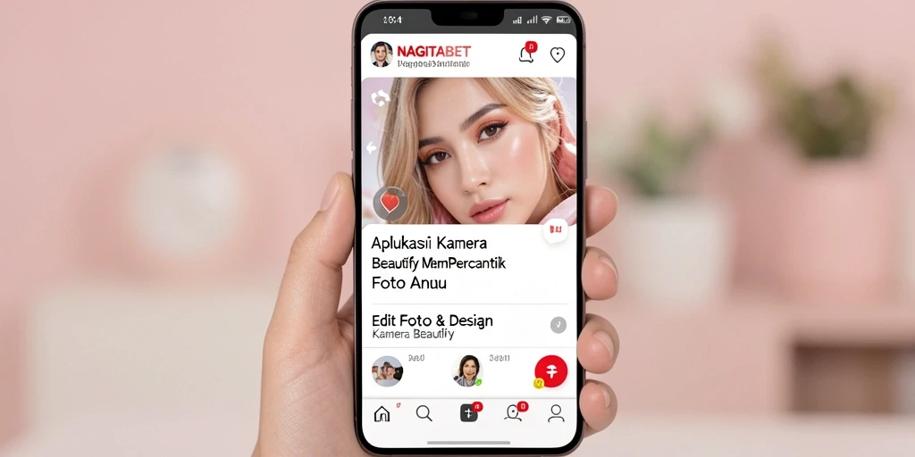 Antarmuka bersih dan intuitif NAGITABET untuk pengeditan foto yang mudah.